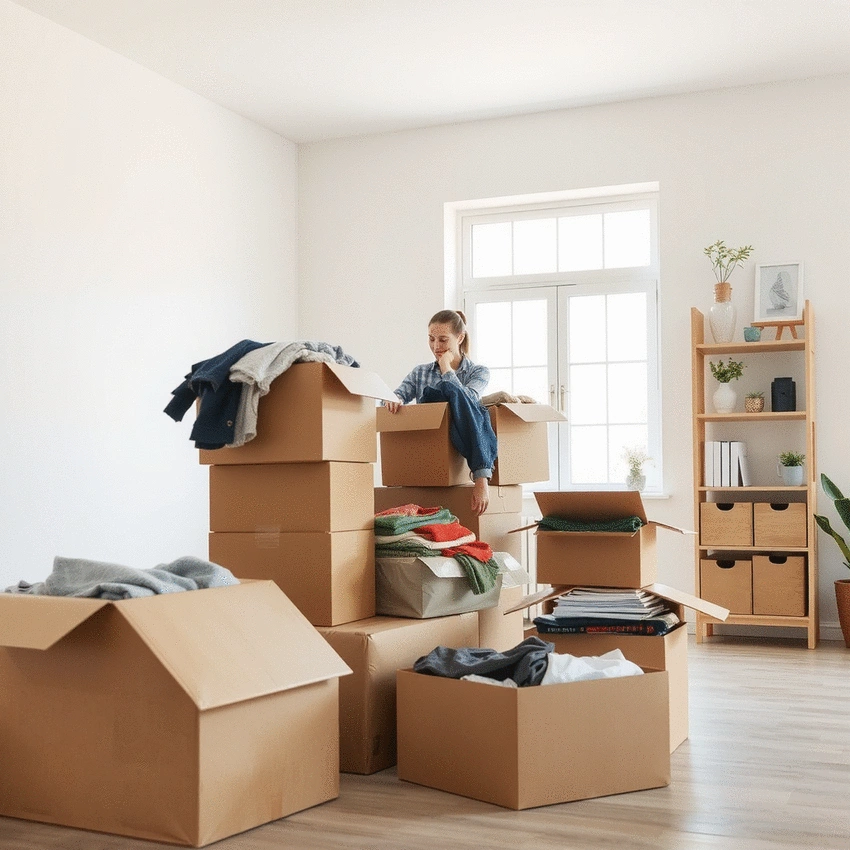 how to declutter your home before moving