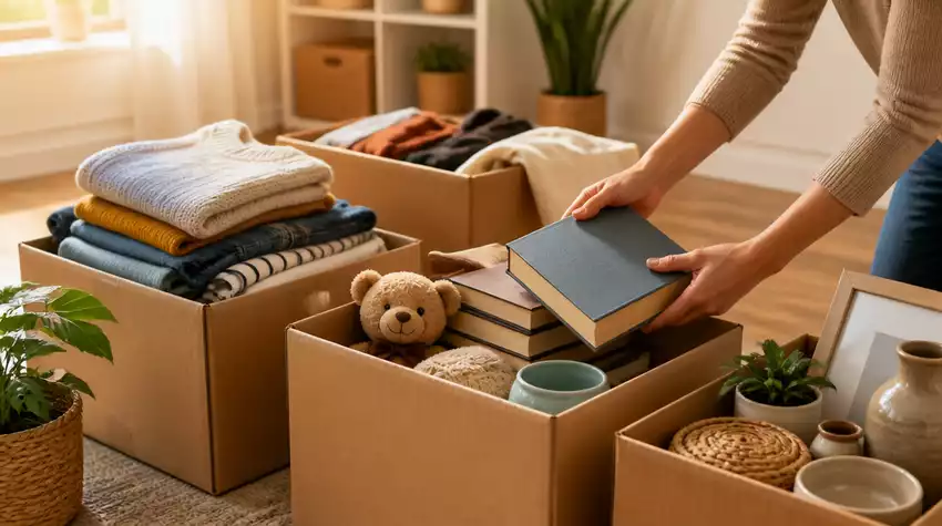 Preparing Donated Items After Decluttering